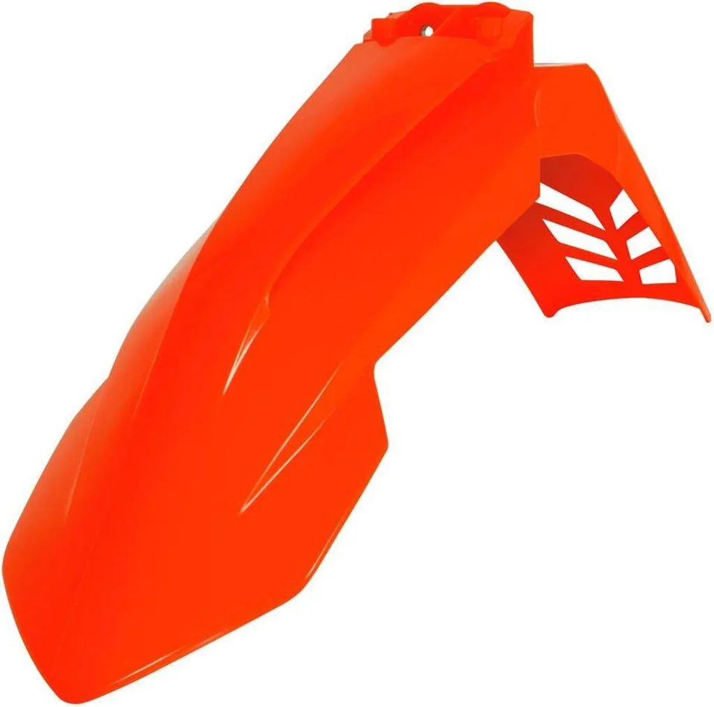 Garde-boue RACETECH orange fluo ventilé pour optimiser le look de KTM