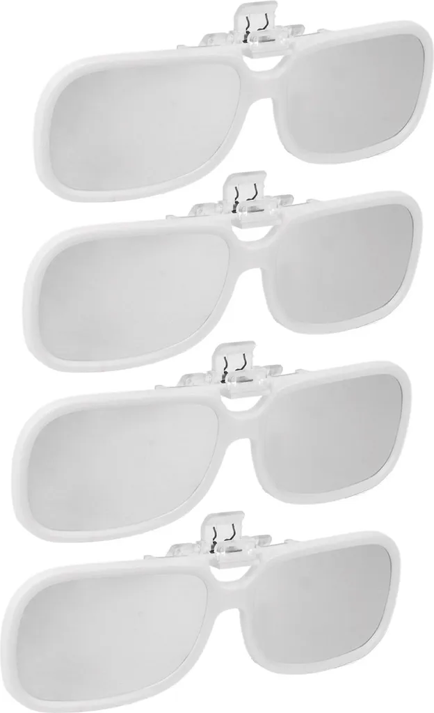 Set 4 Occhiali Eclissi Solare Clip-On Professionali Filtro Solare