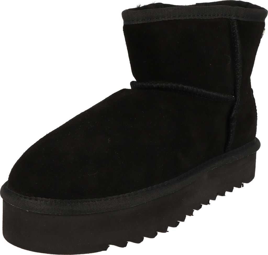 Piece Of Mind Damen Schuhe Plateau Winter Leder Boots 264-713 gefüttert Black
