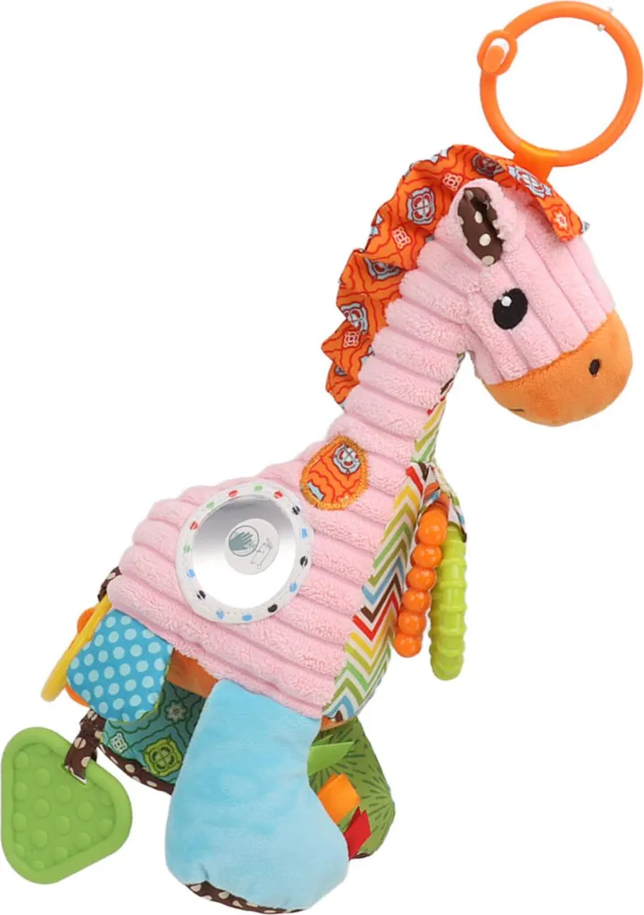 Sonaglio Giraffa Passeggino con Massaggiagengive e Specchio Safe-Soft