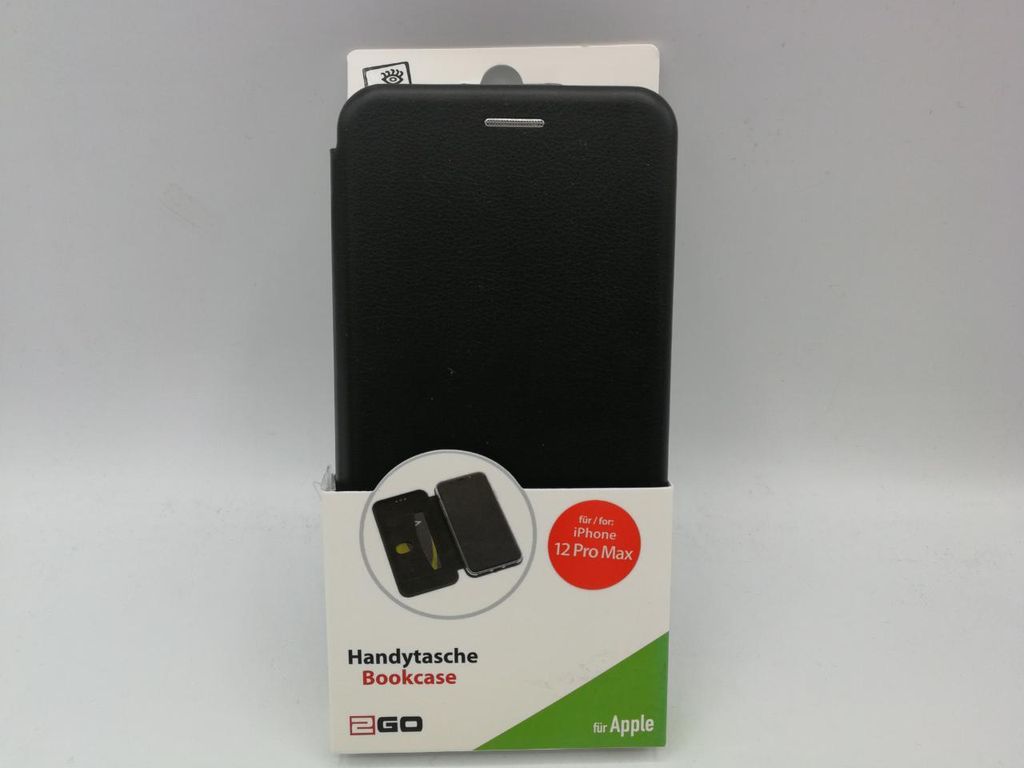 2 GO Bookcase Premium black für Apple IPhone 12 Pro Max