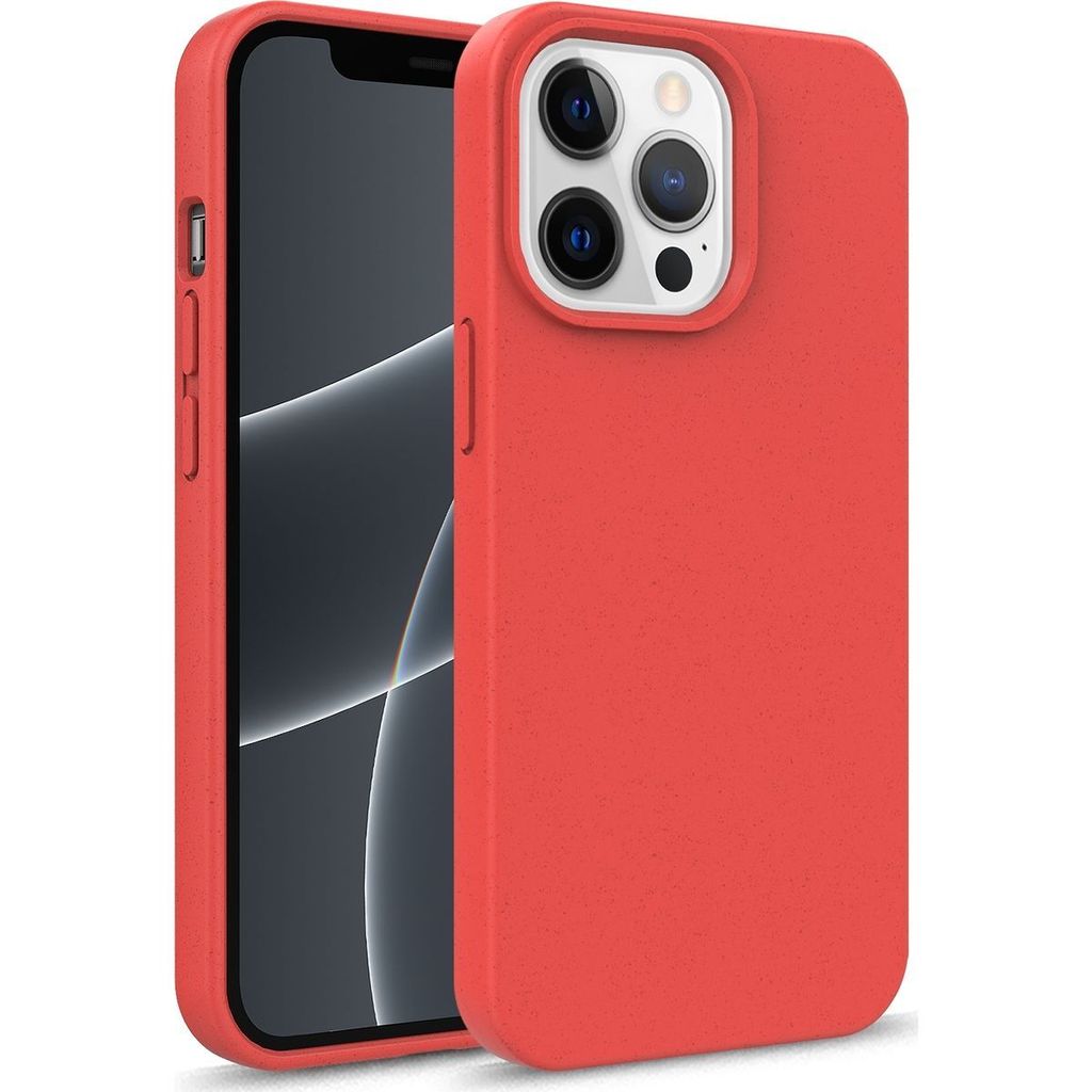 Mobigear iPhone 14 Hülle Umweltfreundliches Backcover - Rot
