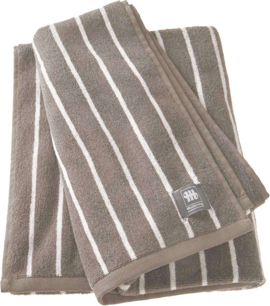 MUSTERRING Duschtuch NEEDLESTRIPE Grau 70 x 140 cm