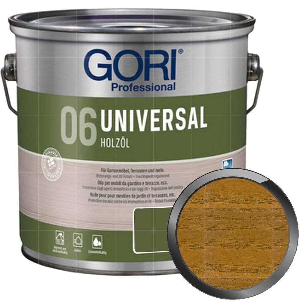 GORI 06 Universal Holzöl 2.5 Liter DOUGLASIE Gartenmöbelöl Produktbild 