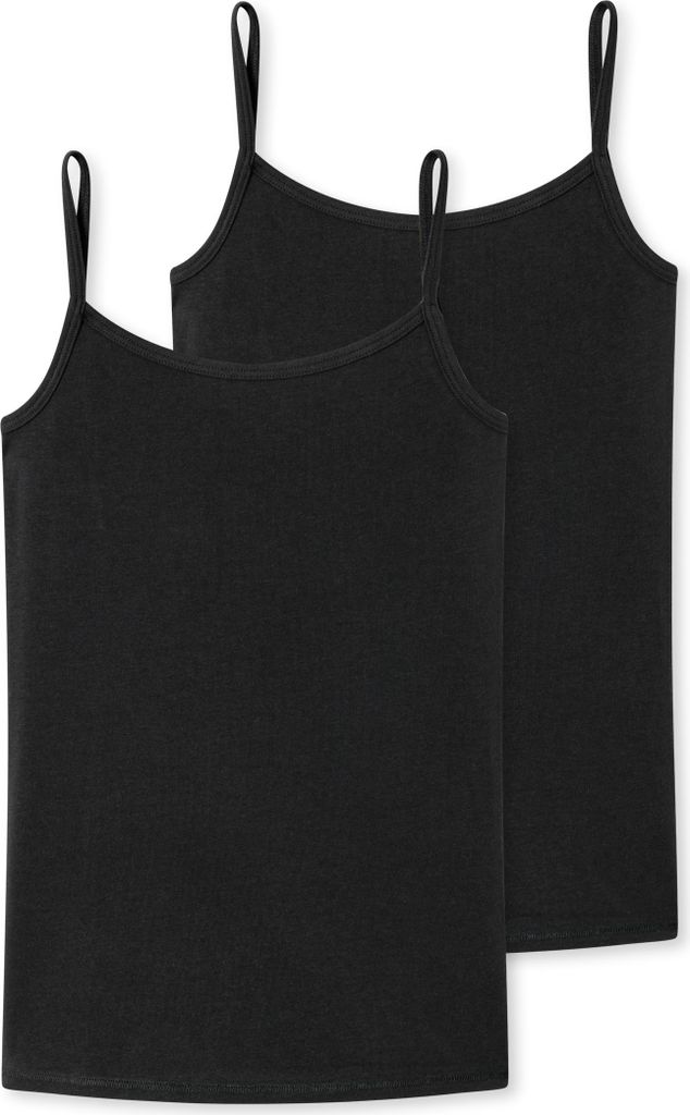Schiesser Schüler Mädchen 2 er Pack Spaghetti-Tops Gr. 152  Produktbild 