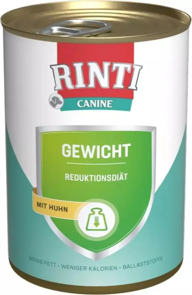 Rinti Canine Poids Poulet 400g x 12 pour Chien en Surpoids - Régime