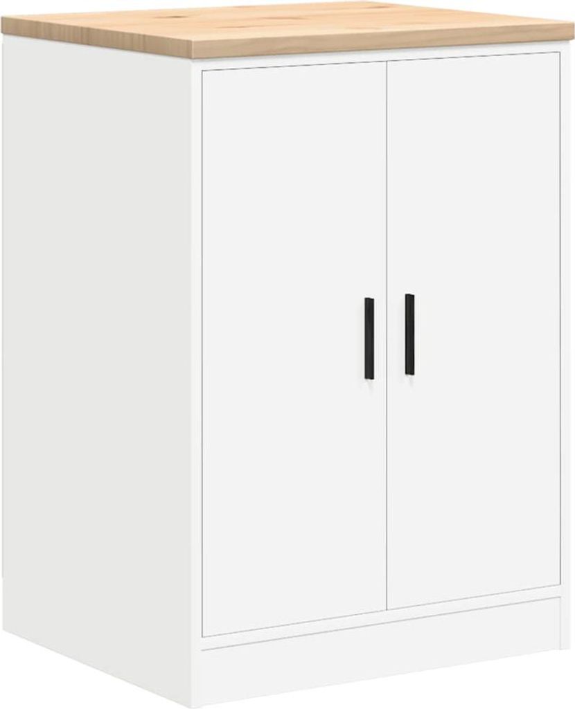 vidaXL Armoire de rangement pour garage Blanc 60x51x85 cm Image du produit 