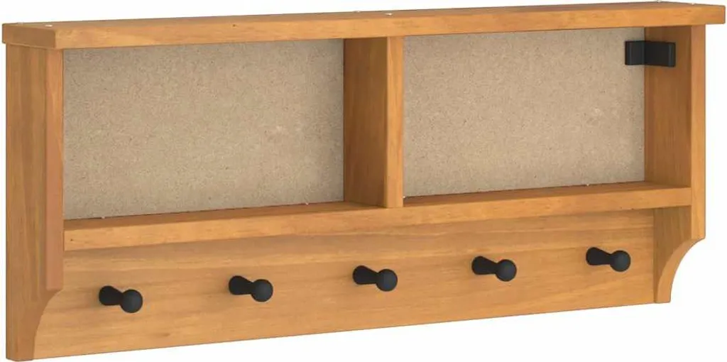 Appendiabiti Parete SANDNES 87x12x35 cm Legno Pino - Qualità vidaXL