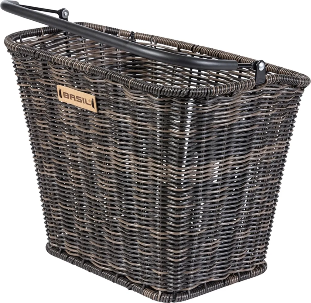 BASIL cestino anteriore per bicicletta Brema "Rattan Look BE/KF natural"