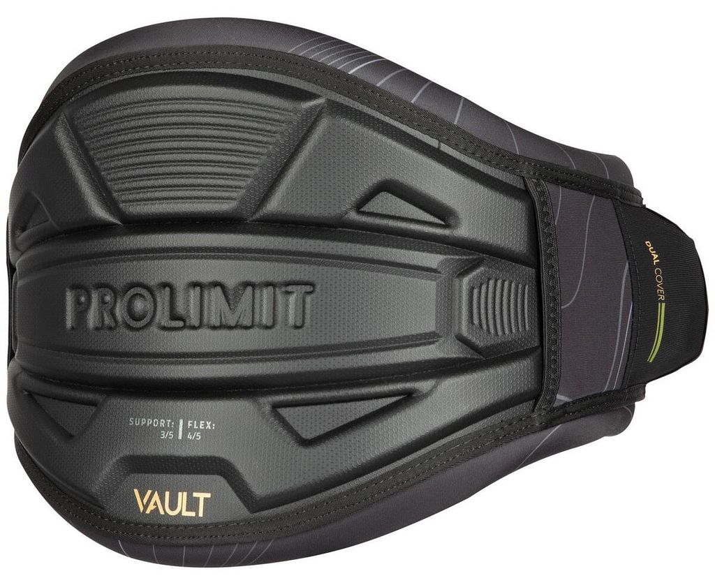 ProLimit Windsurf-Trapez Vault Taille SCHWARZ Größe der Neoprenanzüge und Trapeze 52/L