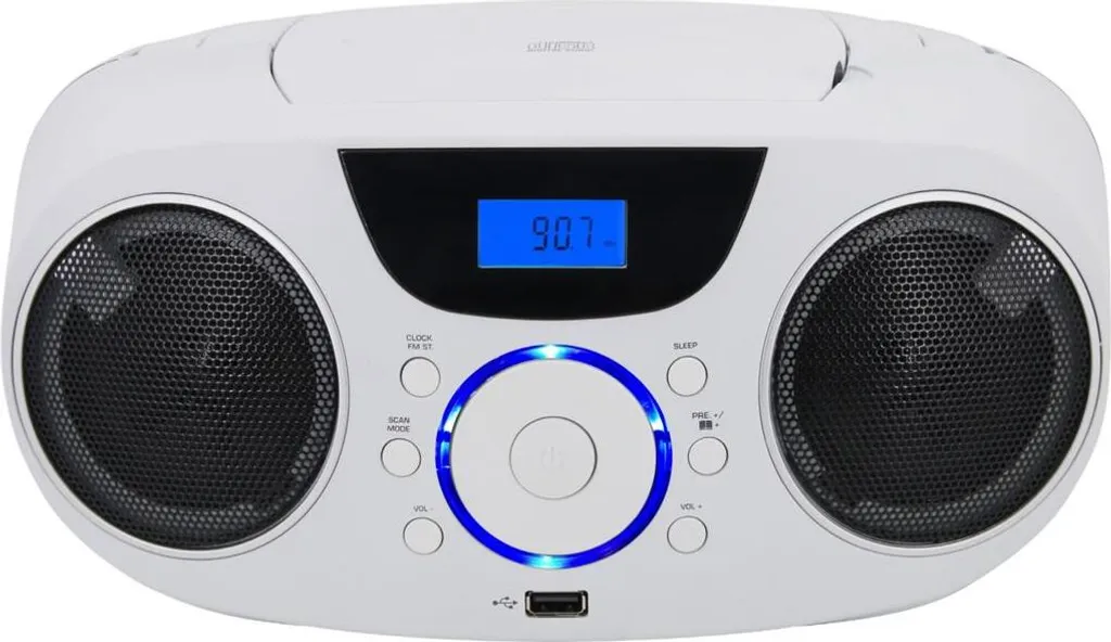 Écoutez vos CD et MP3 partout avec la Radio NABO MELODY PR 800 Blanche USB