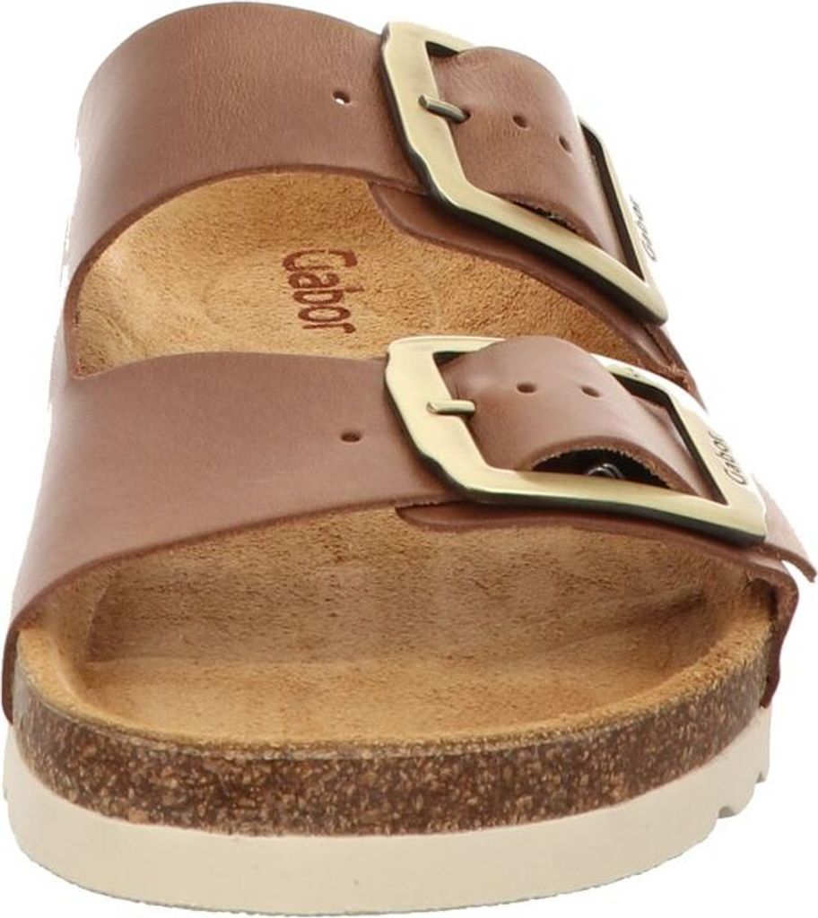 Gabor Nappa teak Pantolette Braun in Gr. 43