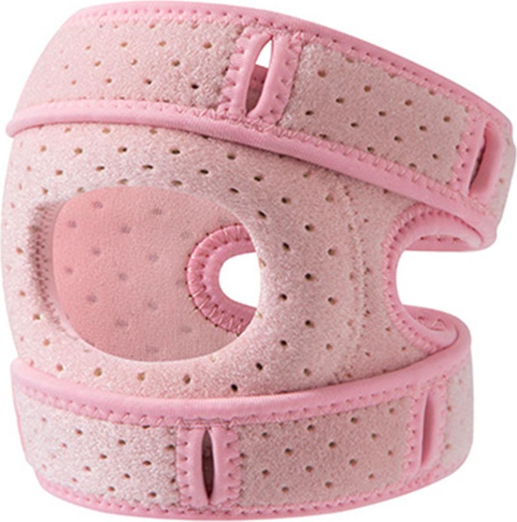 Verstellbares Kniepolster mit Befestigungsband, hochelastisch, feuchtigkeitsabsorbierend, atmungsaktives Design, Kniebandage, Sportzubehör