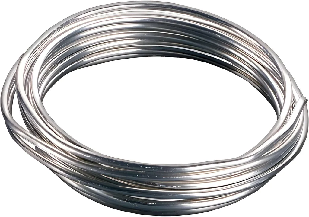 Fil d'aluminium malléable 3mm pour modelage et décoration florale 3m