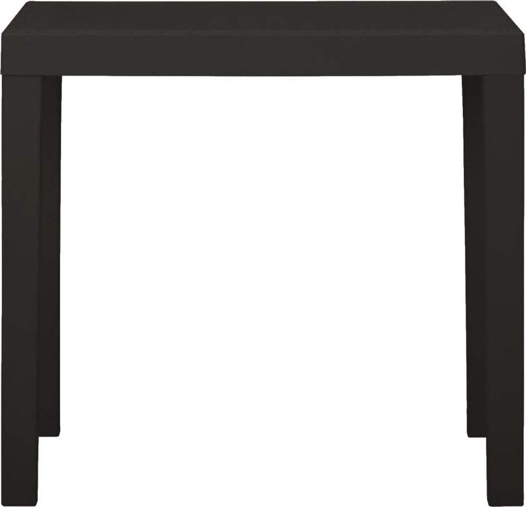 vidaXL Gartentisch Anthrazit 79x65x72 cm Kunststoff