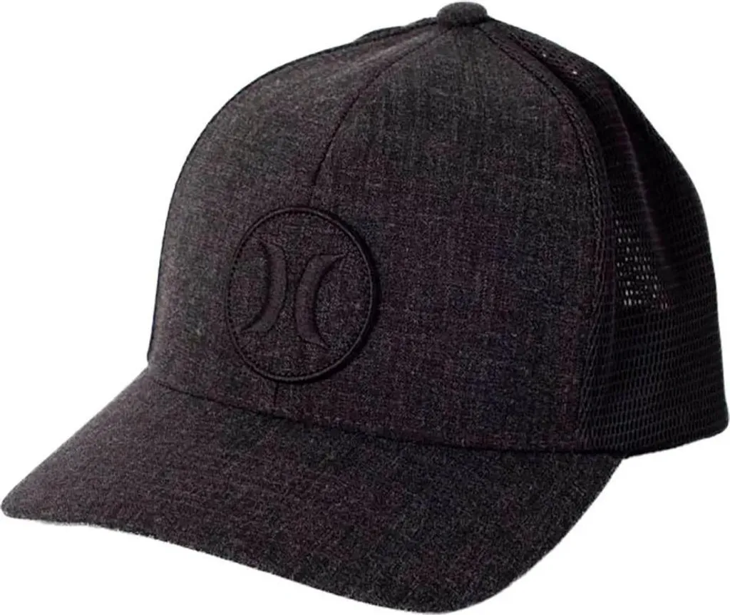 Casquette Hurley Oceanside Noire en Tissu Flex Extensible Taille SM