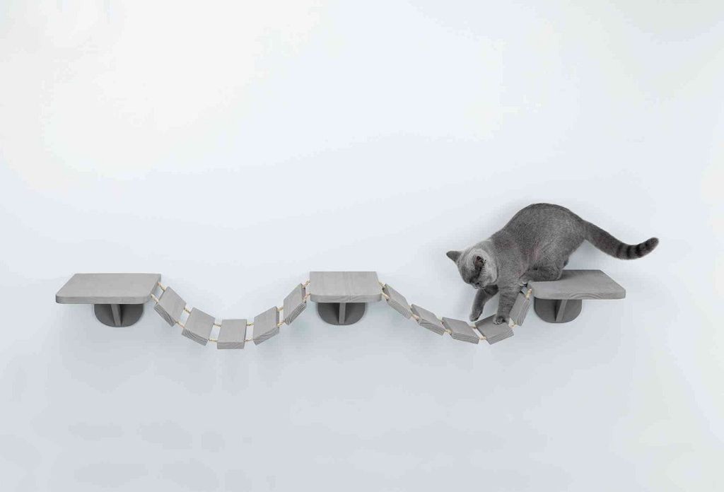 TRIXIE Wandmontierte Katzenkletterleiter 150 x 30 cm Taupe Produktbild 15