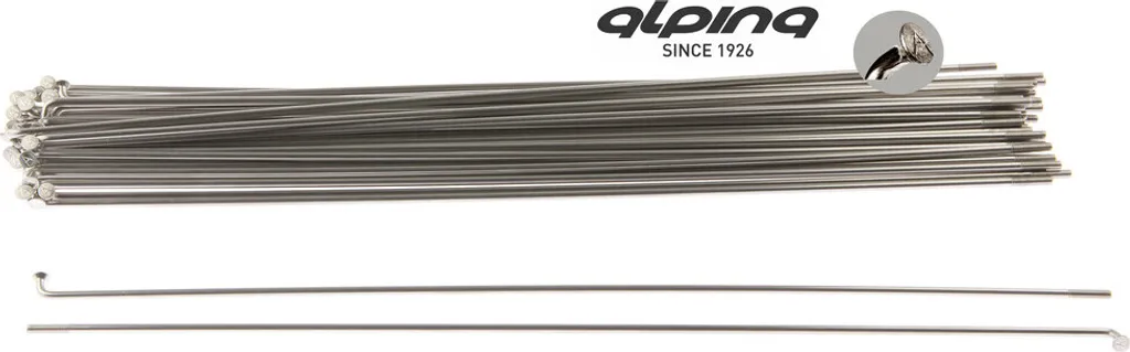 Raggi Piatti Alpina 13-285 Acciaio Inox - Ottimizzazione Aerodinamica Bici