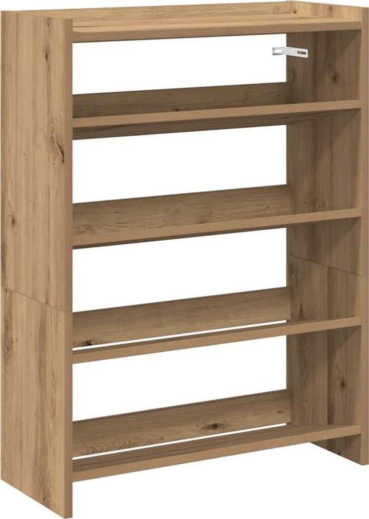 vidaXL Botník Artisan dub 60x25x81 cm Materiál na bázi Obrázek produktu 