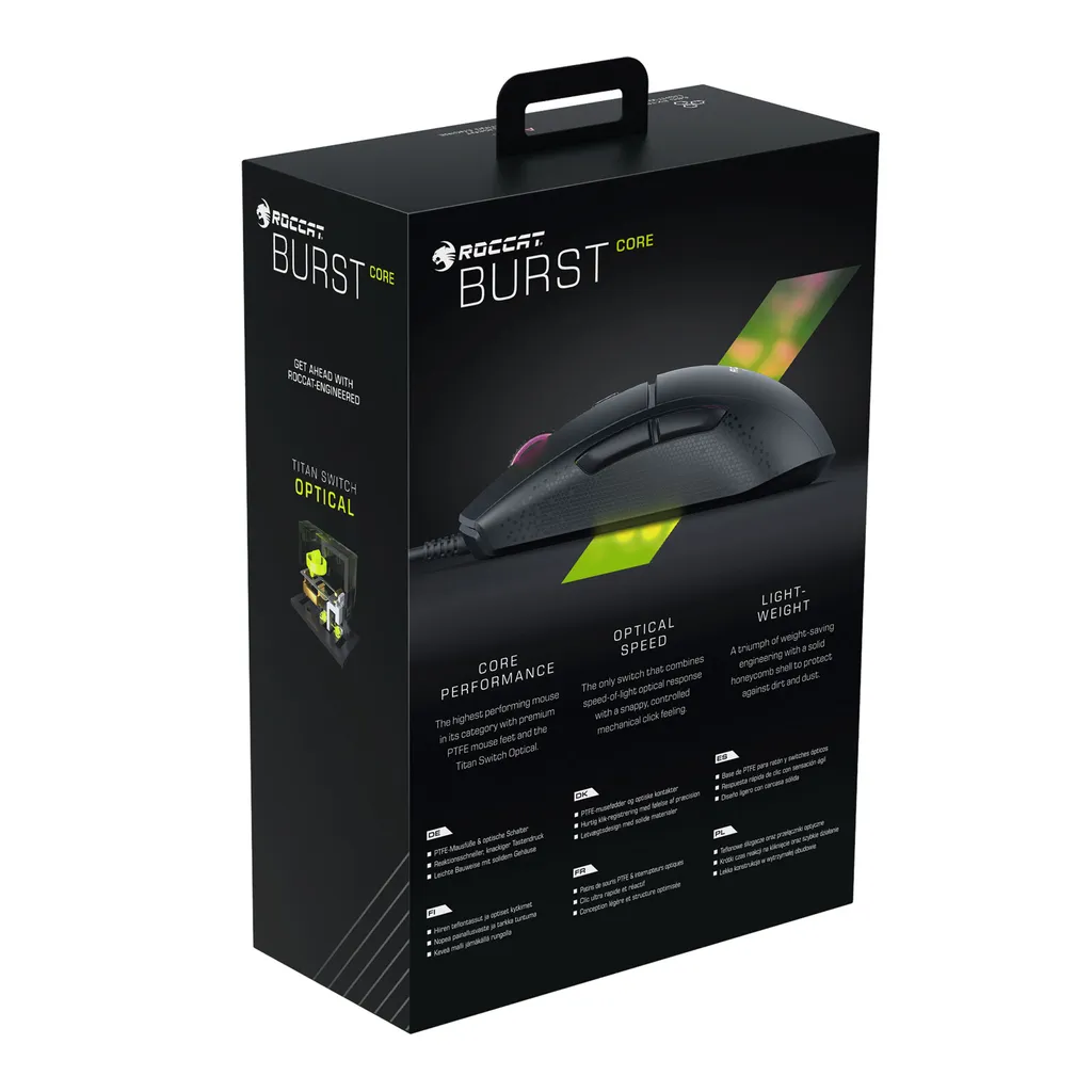 Souris de jeu filaire Roccat Burst Core avec Capteur Optique 8500 DPI - 11