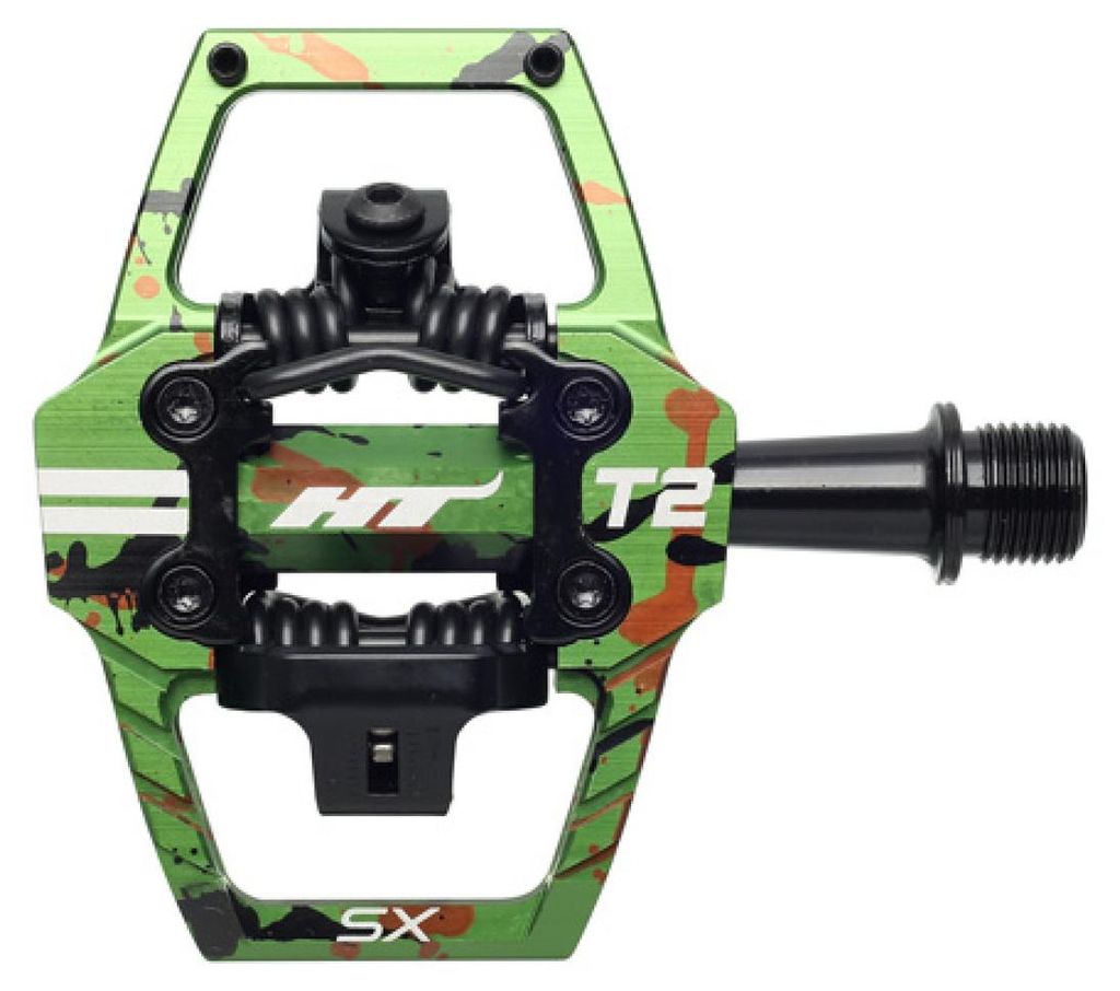 Fahrradpedale HT-T2 Klickpedale CNC-Aluminium 8 Pins für Enduro E-MTB Gravelbike gedichtete Lager