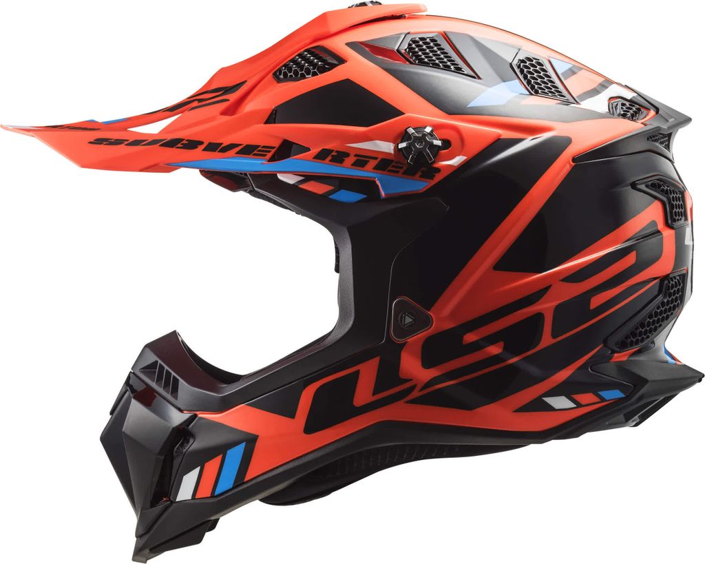 LS2 Crosshelm MX700 Subverter Evo Stomp XXL Schwarz / Neonorange