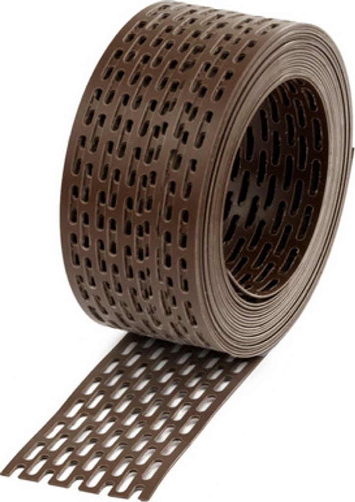Traufgitter 80mm Vogelschutz Lüftungsgitter BRAUN 5m