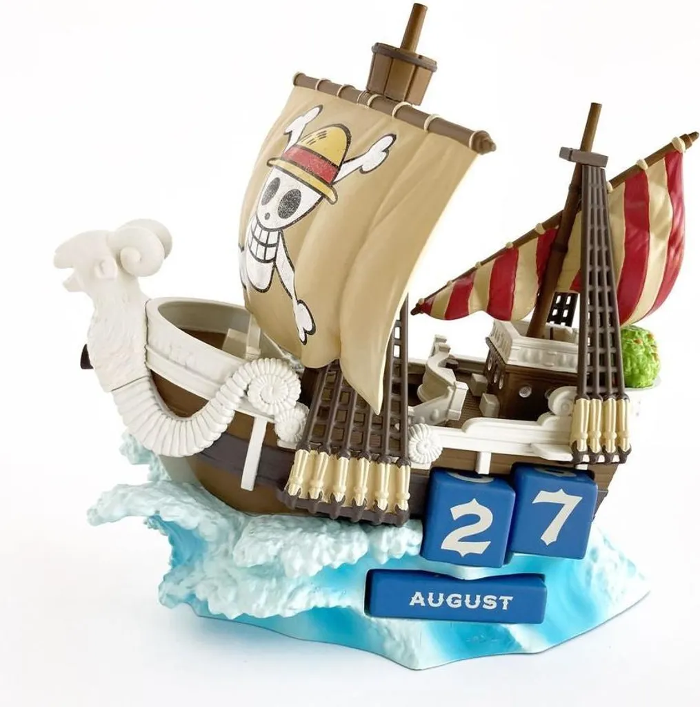 Calendrier Perpétuel 3D One Piece Going Merry - Figurine de Collection