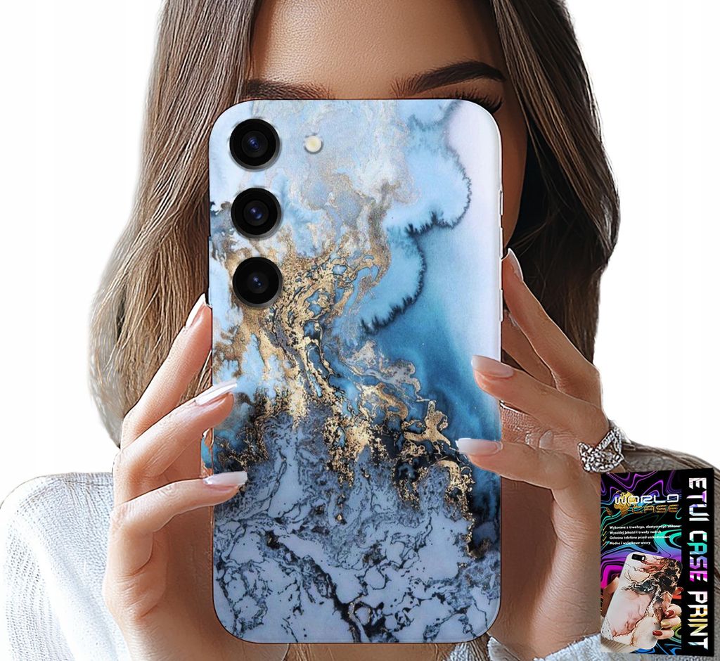 Etui Für Samsung Galaxy S23 - Damen Marmor Design + Glas
