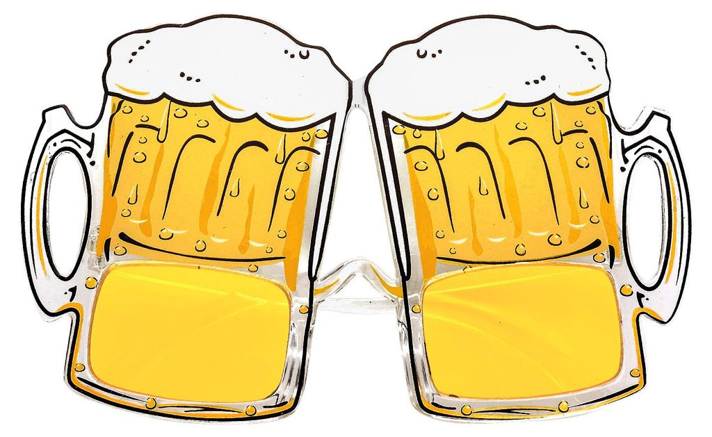 Bierfest Partybrille Bierbrille | Gelb Produktbild 