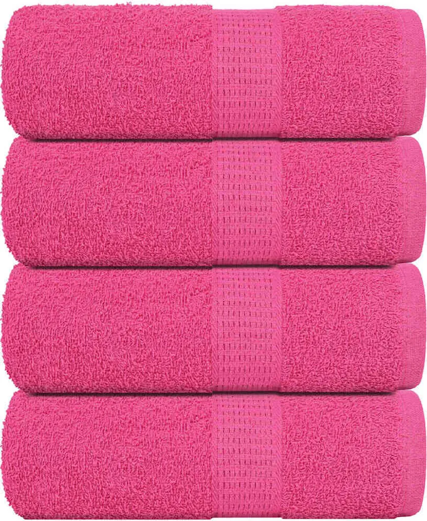 Kit 4 Lavette Ospiti Rosa FROGN 30x50 - Cotone Morbido e Assorbente