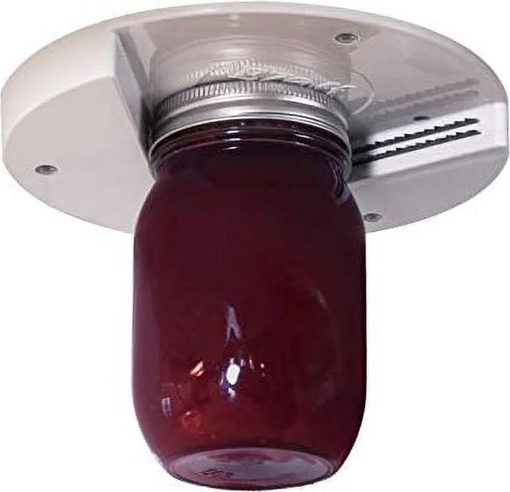 Weißer Glasöffner – Deckel- und Flaschenöffner für die Montage unter dem Küchenschrank – Ideal für Senioren mit Arthritis und schwachen H...