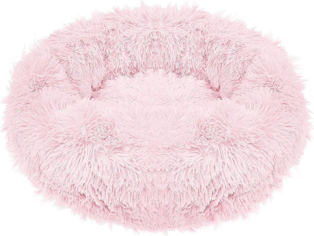 SPRINGOS Lit pour chien Couchage Rond Poil Long Couchage Image du produit 