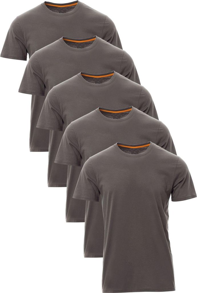 Mivaro Herren T-Shirt 5er Pack Basic Rundhals - Männer Tshirt 100% Baumwolle atmungsaktiv - kurzarm - Unterziehshirt - Regular Fit - bis Größe 5XL