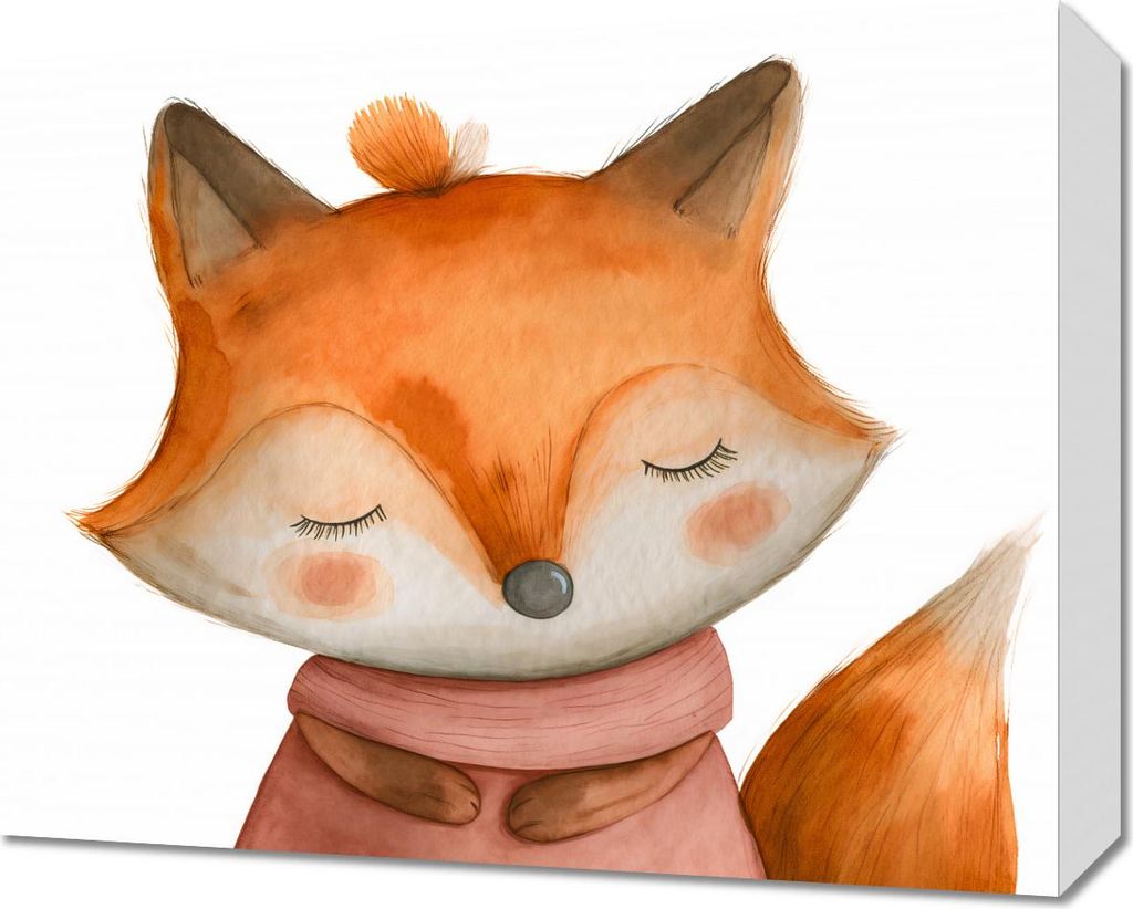 Bild 50x40cm Charmanter Fuchs