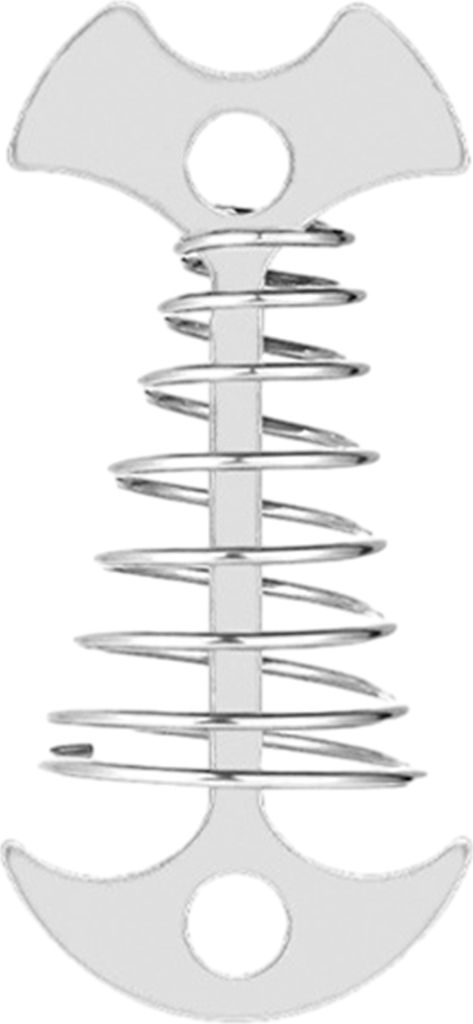 Outdoor Camping Nagel Teleskop Frühling Fisch Knochen Nagel Aluminium Legierung Zelt Nagel Wandern Boden Pin Reise Zelt Ausrüstung Zubehör-Silber