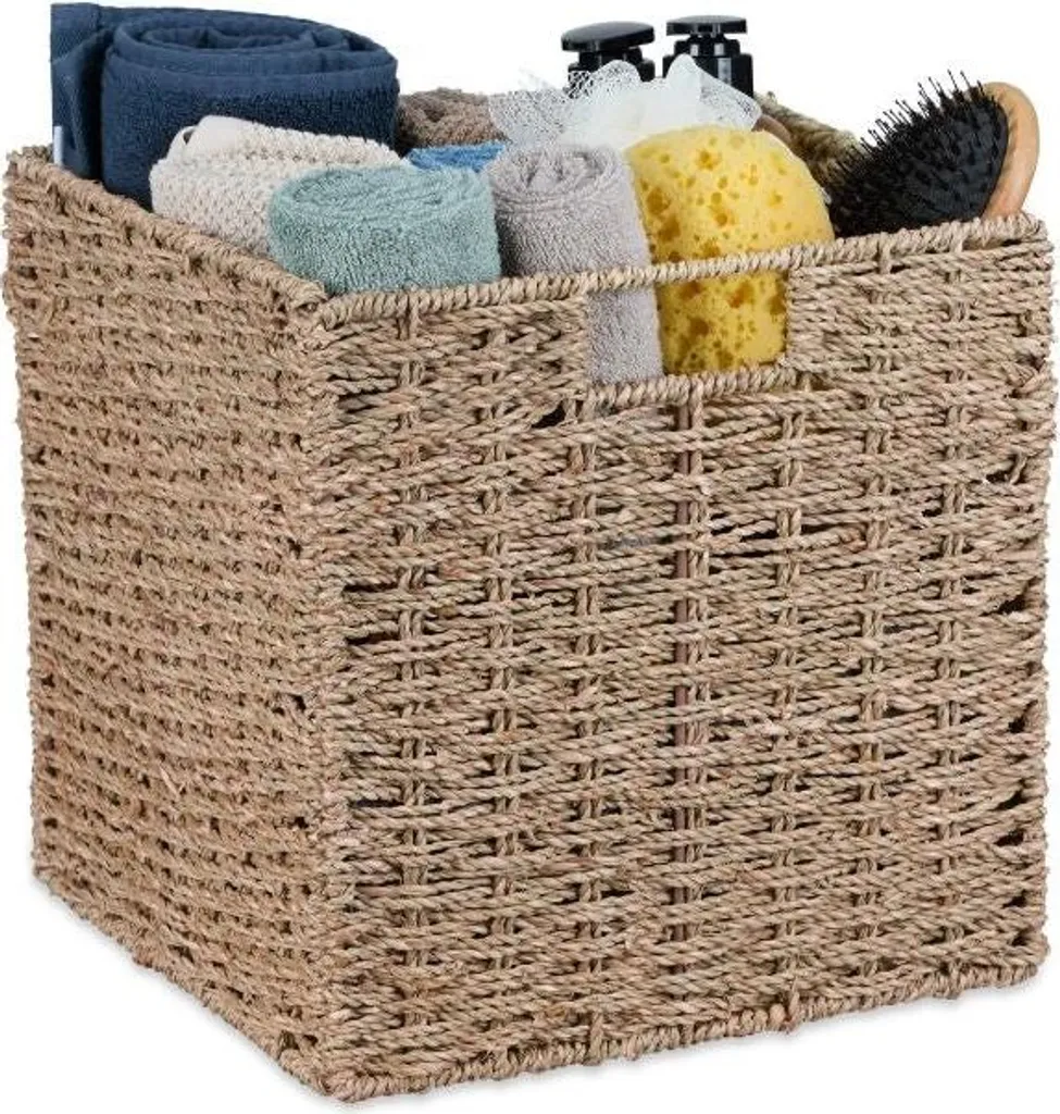 Panier de rangement tressé aux algues : stop au désordre avec élégance
