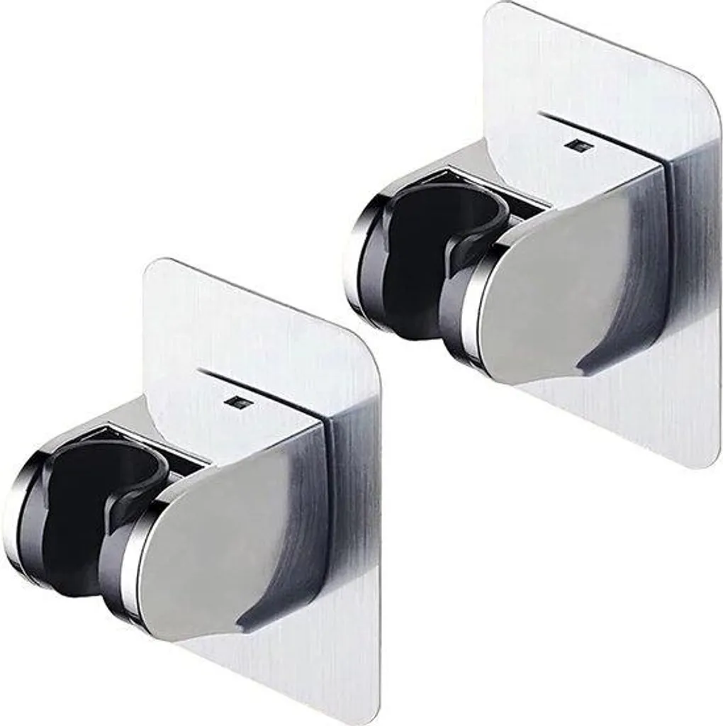 Support mural pour pommeau de douche ajustable chrome - Solution bain