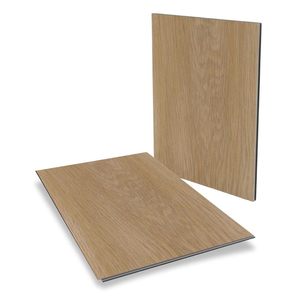 Muster Klick-Vinylboden Holzoptik Eiche – 2-in-1 Verlegung: Breitdiele & Fischgräte- inkl. integrierte Trittschalldämmung – DIY – Stilewo -...