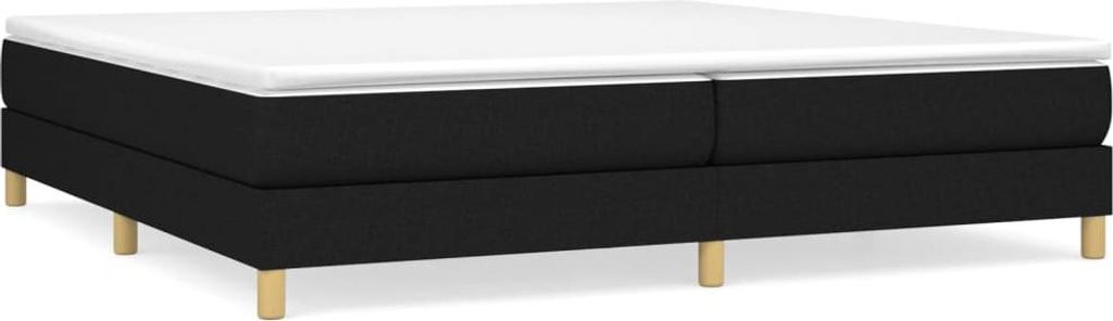 vidaXL Box spring bed frame black 200x200 cm fabric Obrázok produktu 