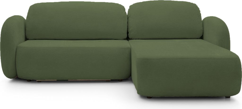 DomoHome Ecksofa OLIO L-Form Mit Schlaffunktion 138x210cm Bettkasten und Lose Rückenkissen – Komfortable Schlafcouch für Wohnzimmer Freistehend...