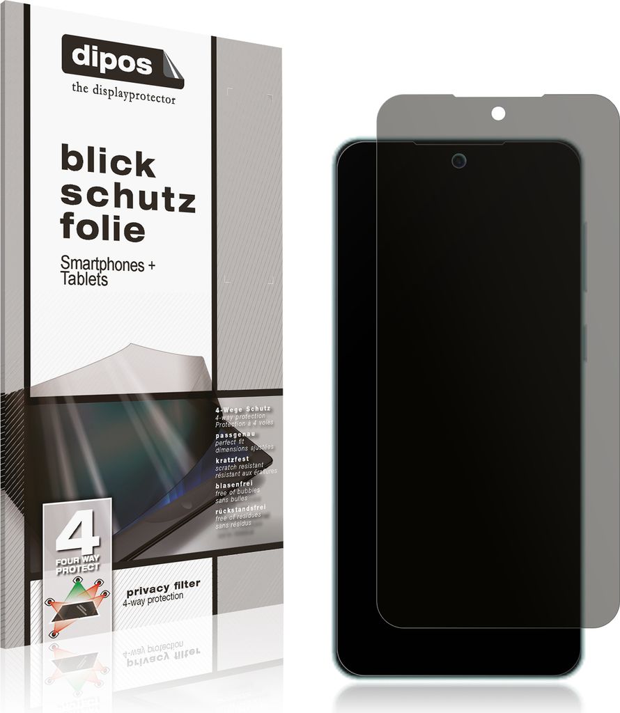 Blickschutzfolie für Samsung Galaxy M55 5G matt Schutzfolie Folie Display Schutz dipos