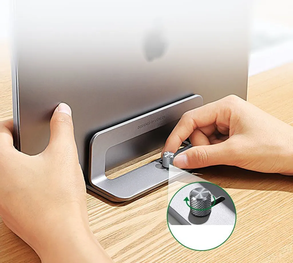 Support Vertical PC Portable Aluminium Ajustable avec Base Thermique Stable - 20