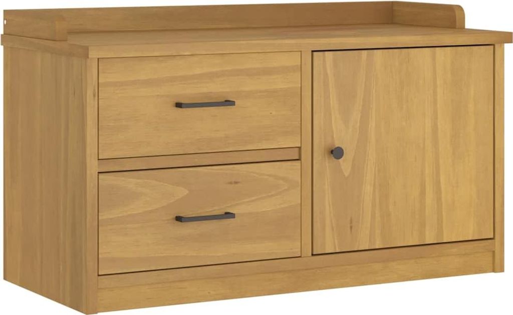 vidaXL Flurbank SANDNES 87x40x50 cm Massivholz Kiefer Produktbild 