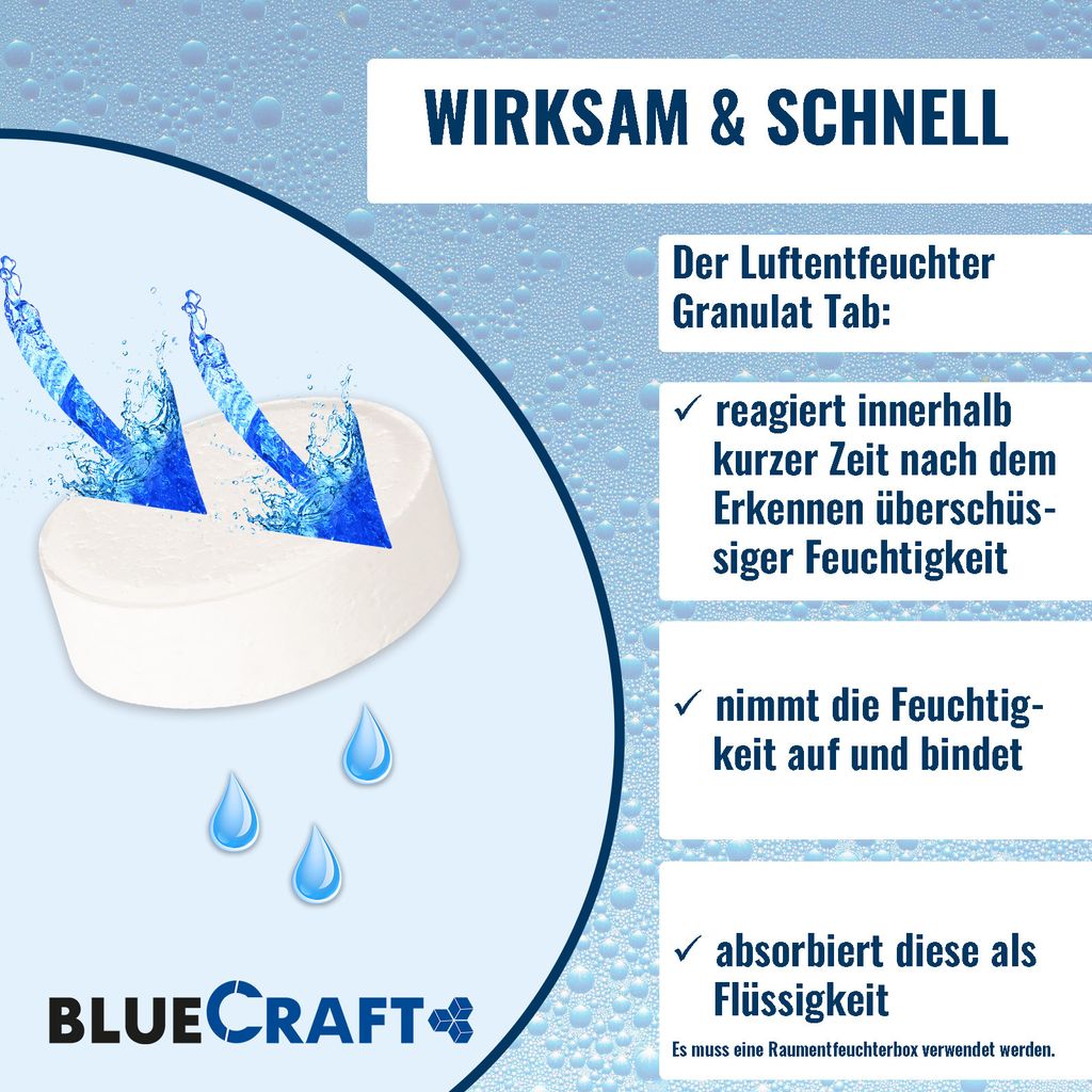 Luftentfeuchter Granulat Tabs 15x 450g für Raumentfeuchter Produktbild 4