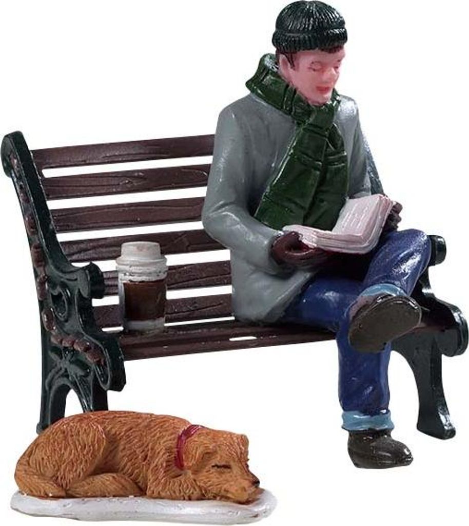 Kerstfiguur Relaxing day set of 2 LEMAX Productafbeelding 