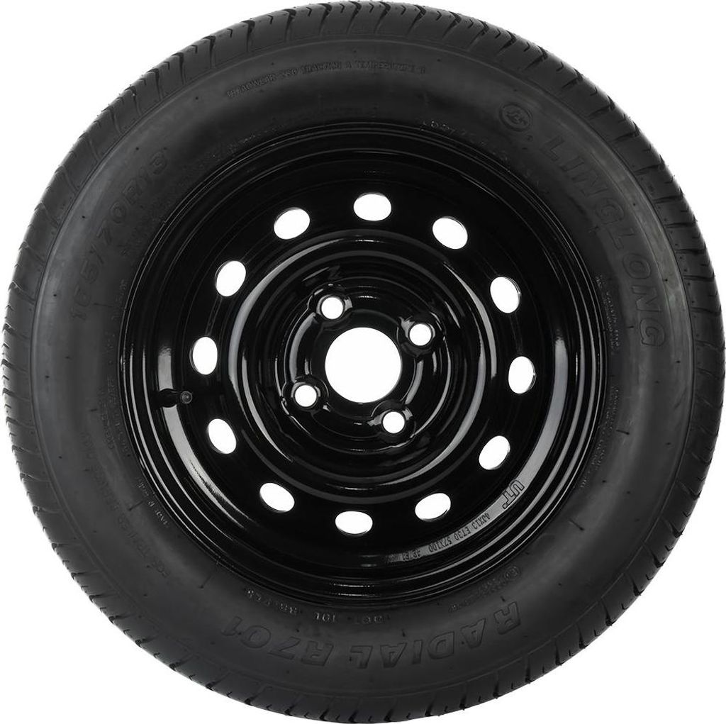 UNITRAILER kompletní kolo 165/70 R13 s černým ráfkem pro Obrázek produktu 