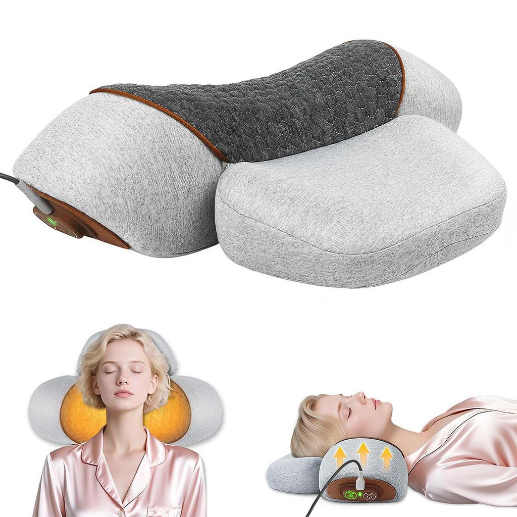 Nackenmassagegerät, 3-in-1-Nackenmassagekissen mit Heiz-, Produktbild 