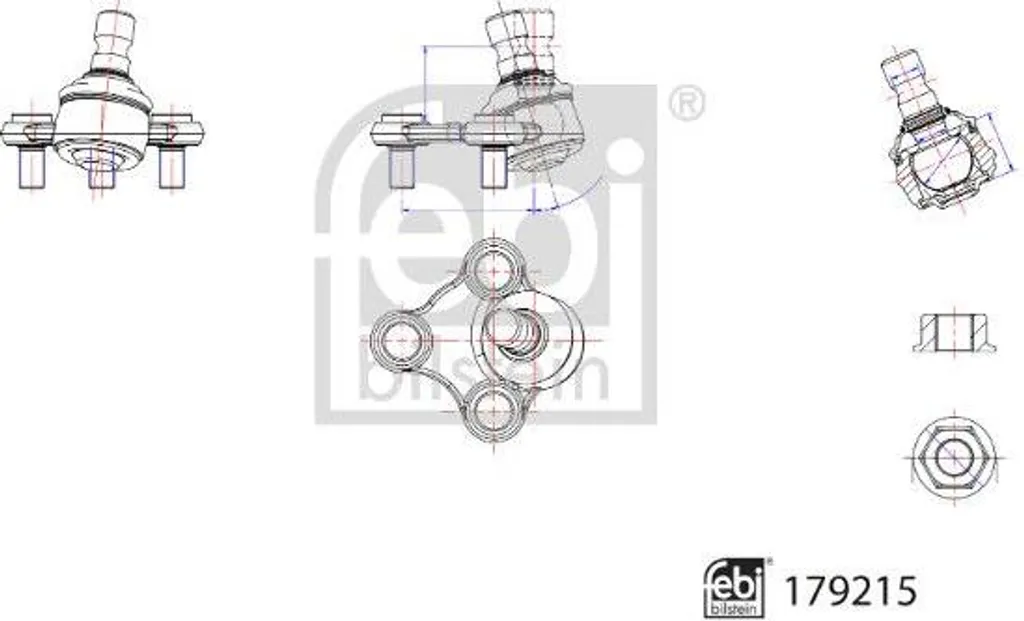Rotule suspension 179215 FEBI OE 54530C1000 pour Tucson Sportage silencieuse