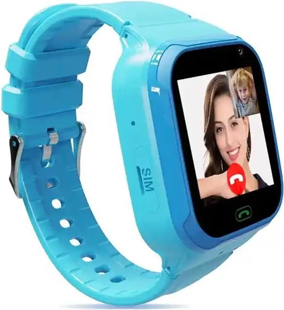 Montre connectée GPS enfant étanche IP67 écran IPS 1.44 pouce bleu